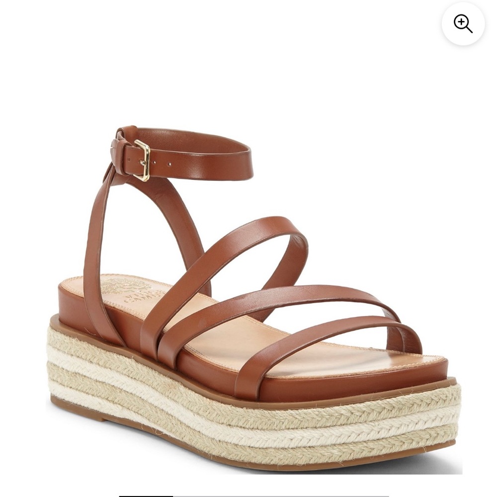 Vince Camuto Platform Sandals in RichCognac